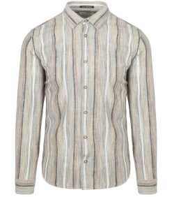 Overhemd Streep Beige
