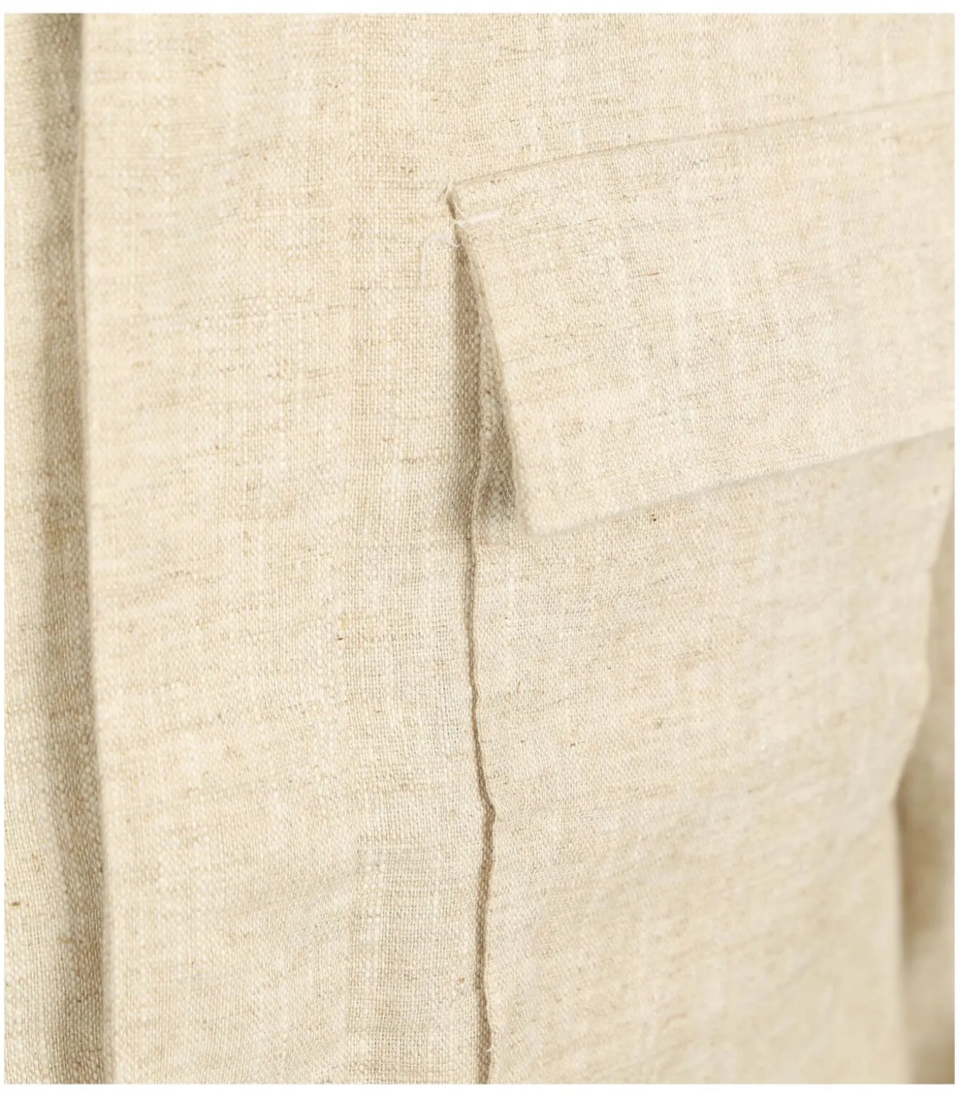 Overshirt Linnen Blend Beige