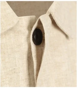 Overshirt Linnen Blend Beige