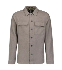 Overshirt met knopen in bouclestof