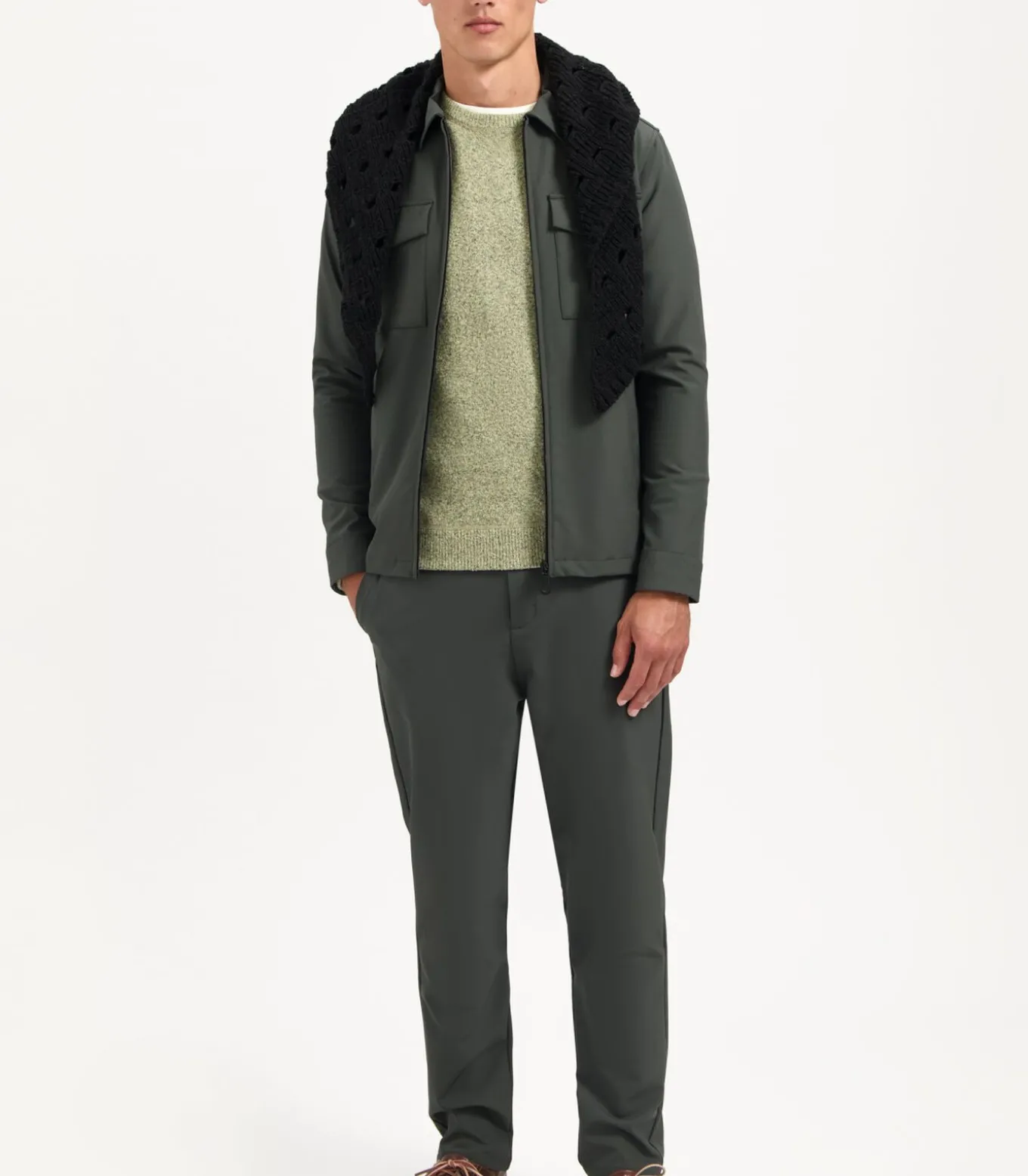 Overshirt met rits in travel Sedoc kwaliteit