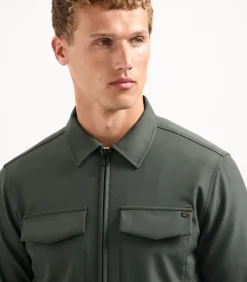 Overshirt met rits in travel Sedoc kwaliteit