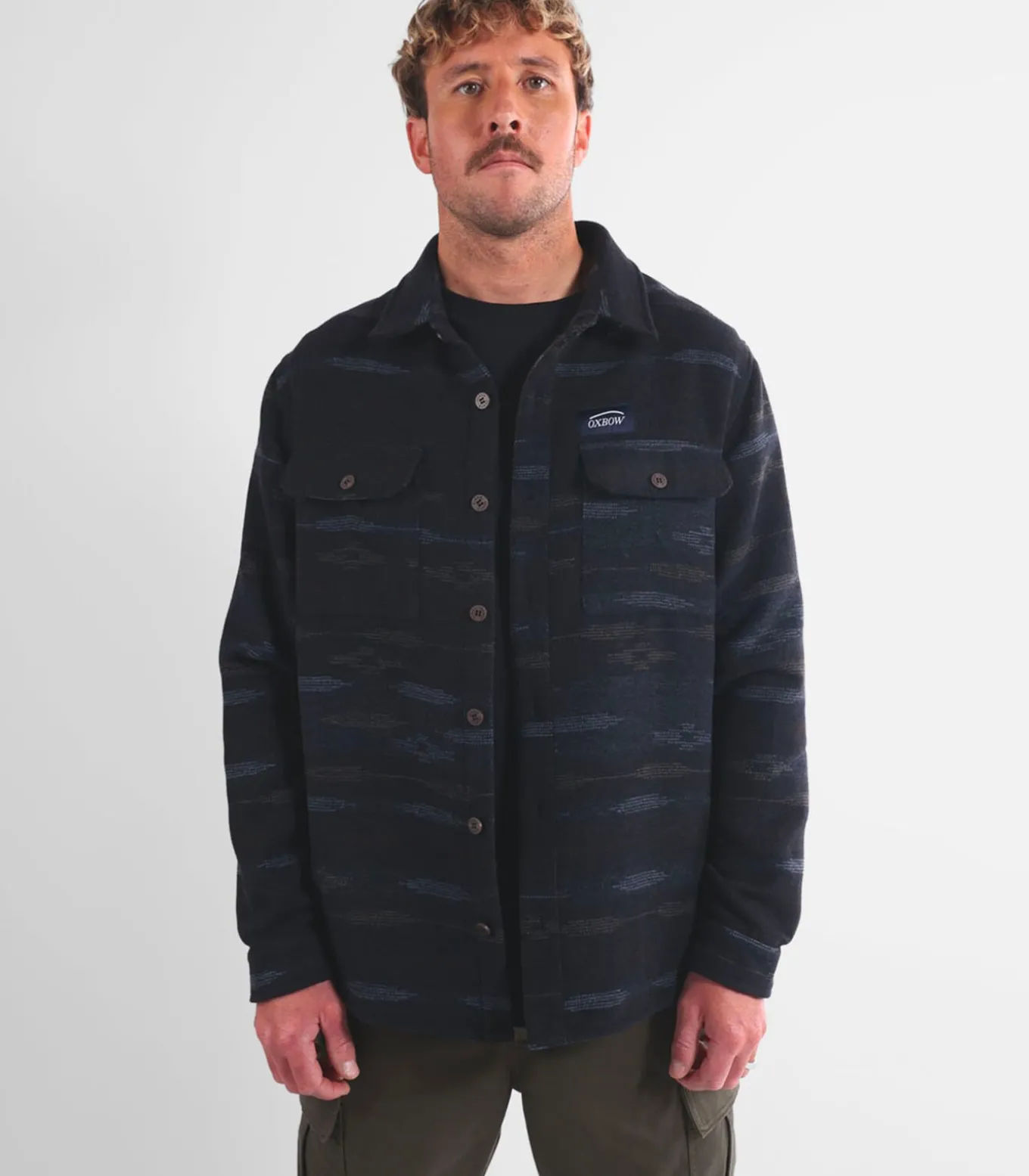 Overshirt van jacquard NIGHTFALL