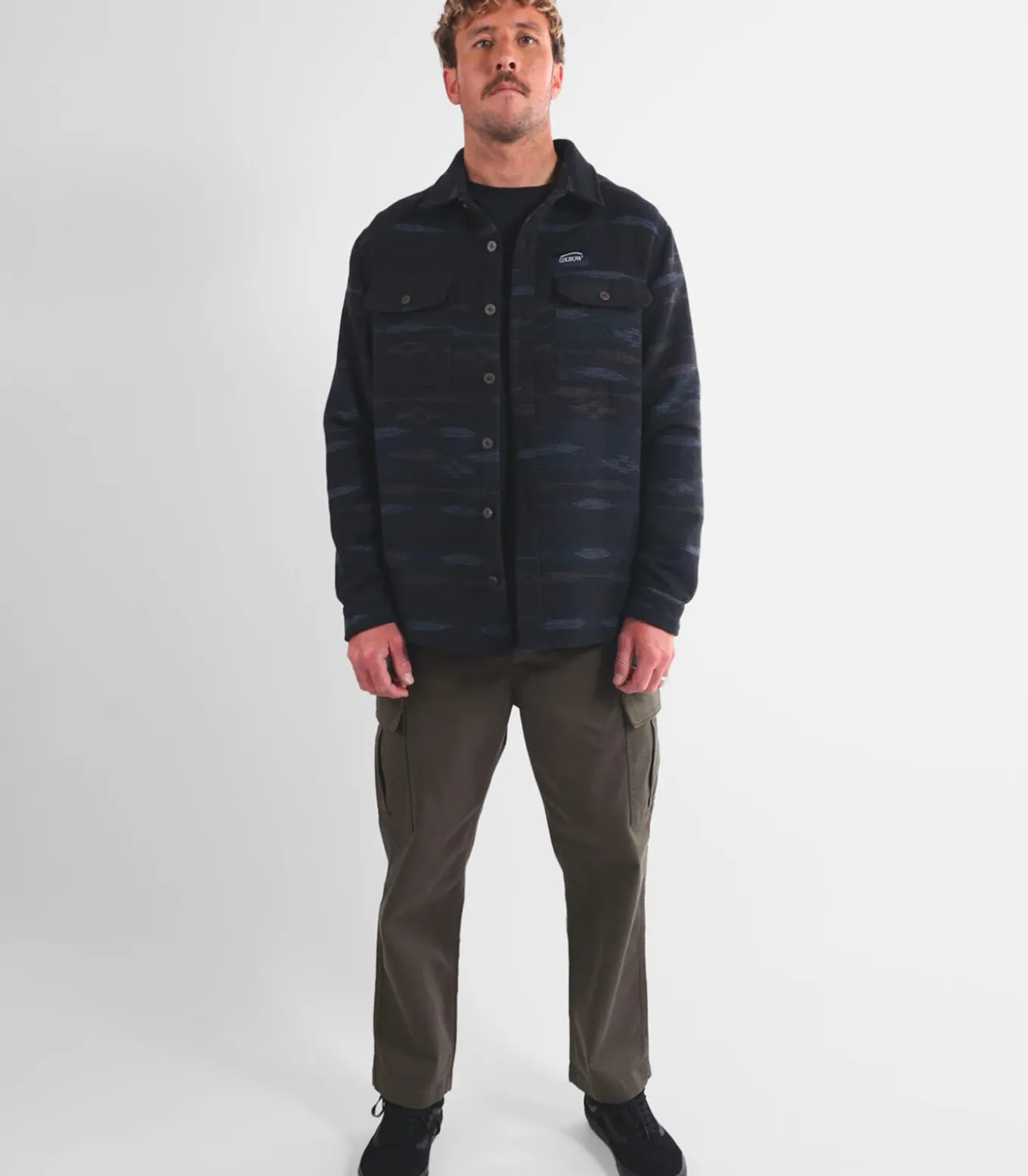 Overshirt van jacquard NIGHTFALL