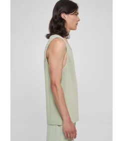 Oversized zuurgewassen tank top