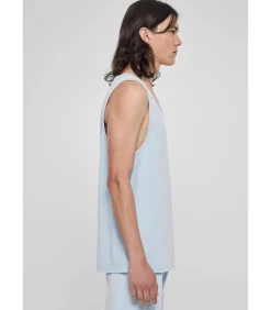 Oversized zuurgewassen tank top