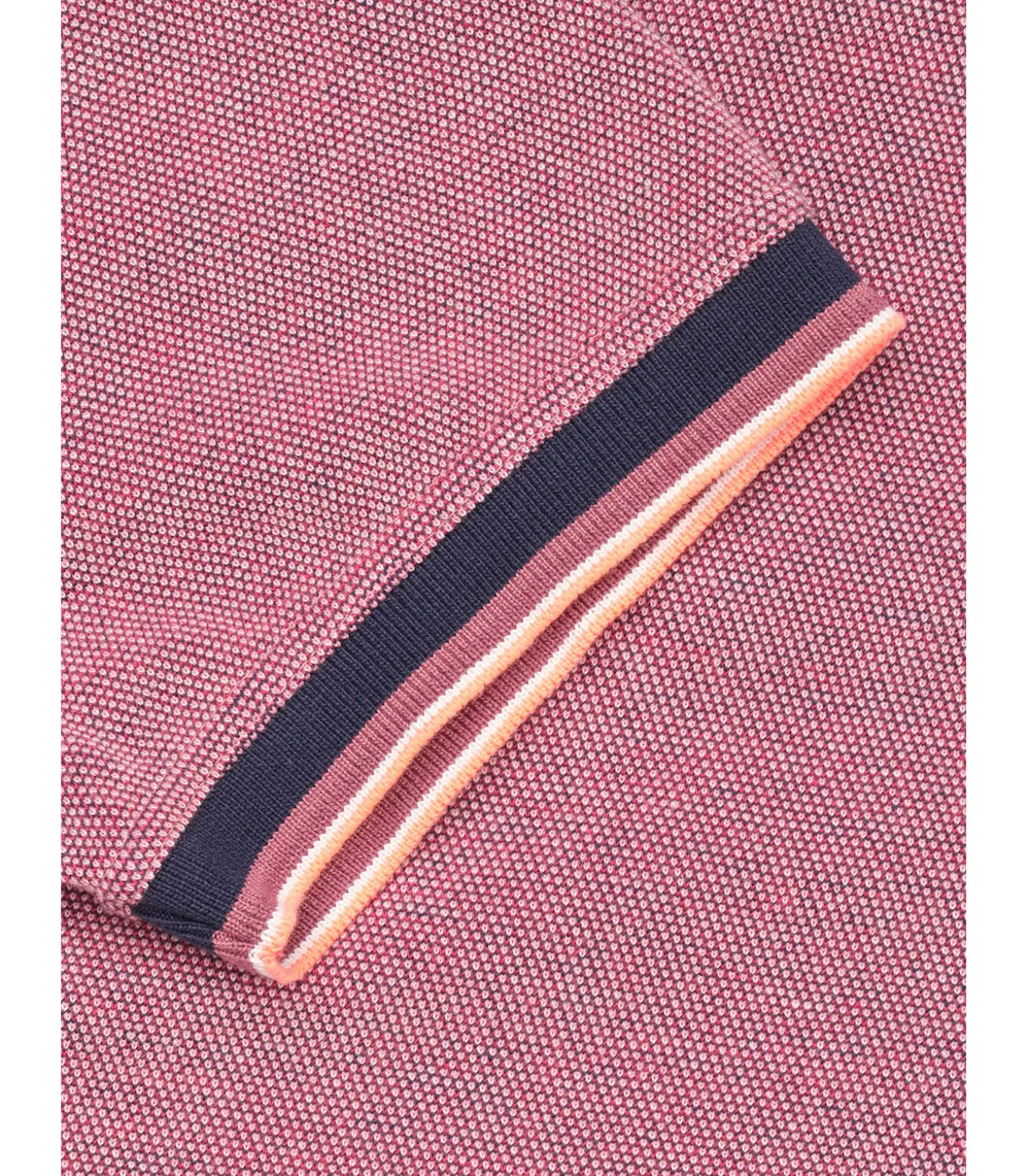 Paars poloshirt voor heren met contrasterende afwerkingen