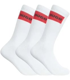 3-Pack Label Quarter-Sokken
