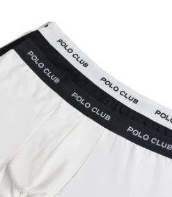 Pack met twee boxershorts in zwart en wit met Polo Club-logo