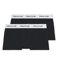Pack met twee zwarte boxershorts met Polo Club-logo