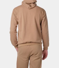 Piqué gebreide hoodie