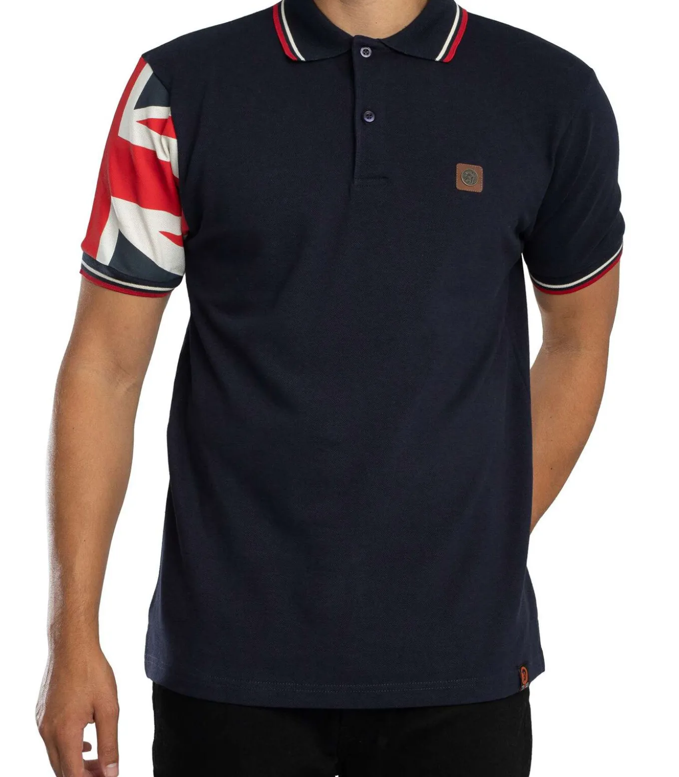 Piqué Poloshirt Met Vlagmouwen