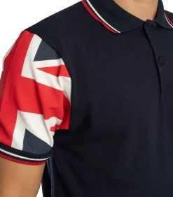 Piqué Poloshirt Met Vlagmouwen