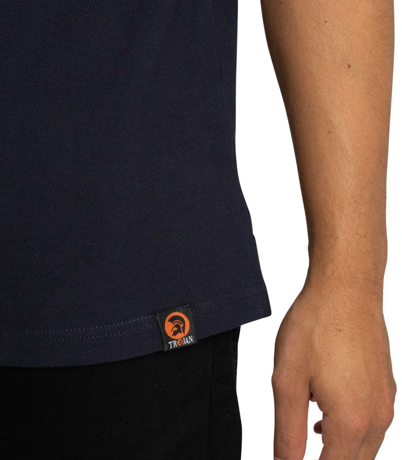 Piqué Poloshirt Met Vlagmouwen