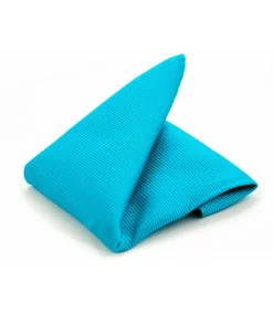 Pochet Zijde Turquoise F24