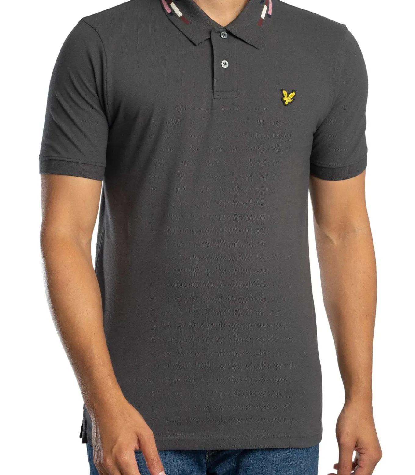 Poloshirt Met Gestreept Uiteinde