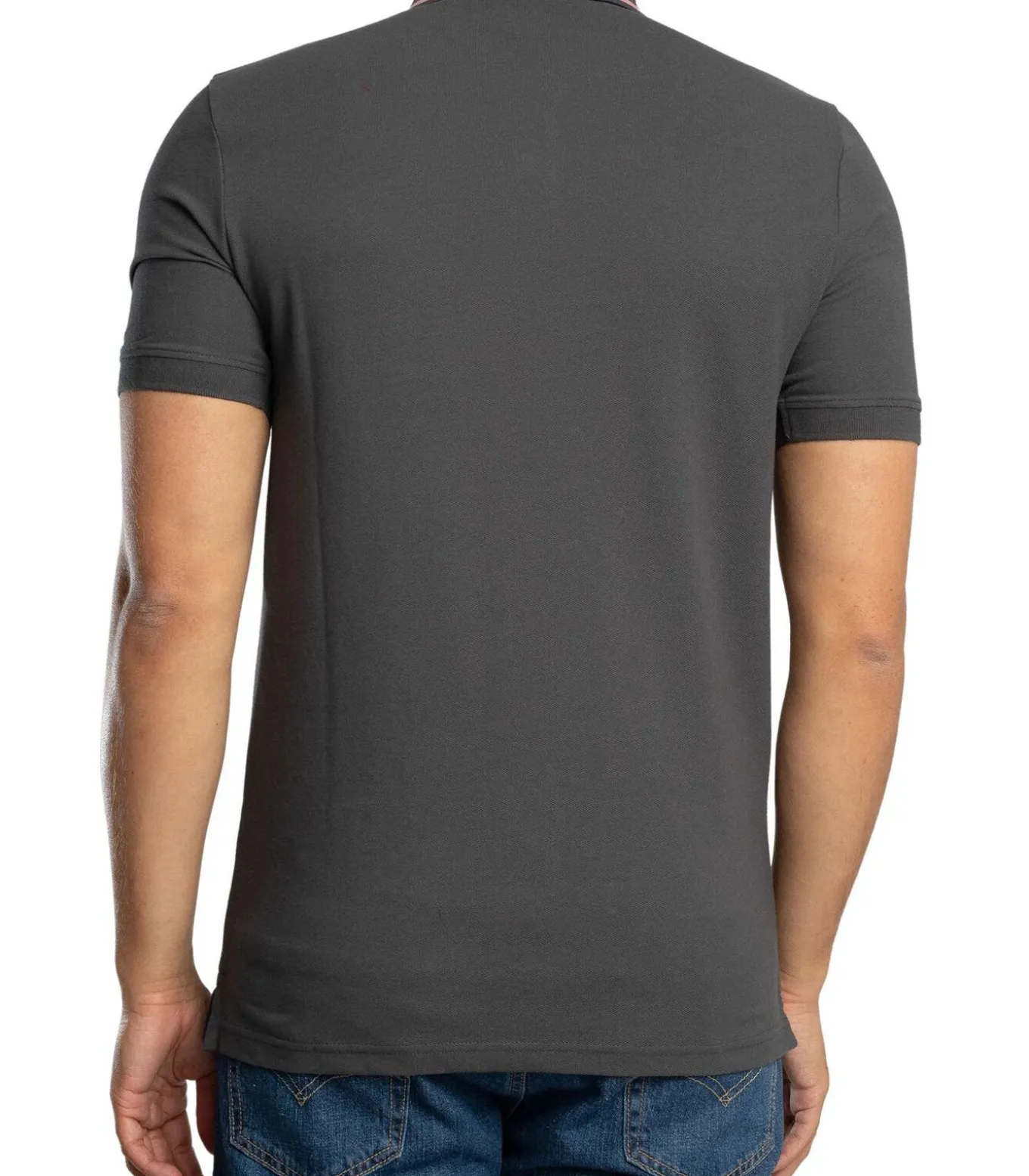 Poloshirt Met Gestreept Uiteinde