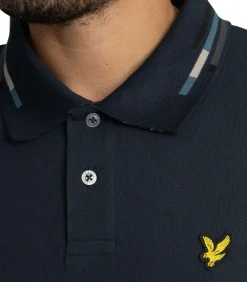 Poloshirt Met Gestreept Uiteinde