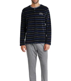 Pyjama broek en top Velour Blues
