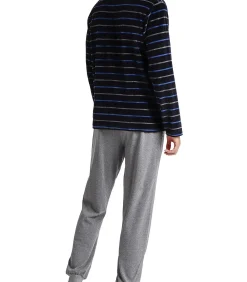 Pyjama broek en top Velour Blues