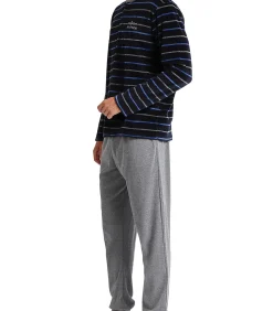 Pyjama broek en top Velour Blues