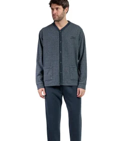 Pyjama broek shirt lange mouwen Grigio