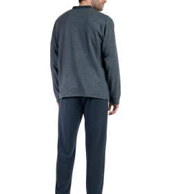 Pyjama broek shirt lange mouwen Grigio