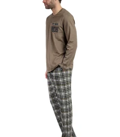 Pyjama broek top lange mouwen Never Give You Up