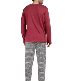 Pyjama broek top lange mouwen Houndstooth