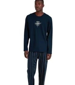 Pyjama broek top lange mouwen Navy Collection