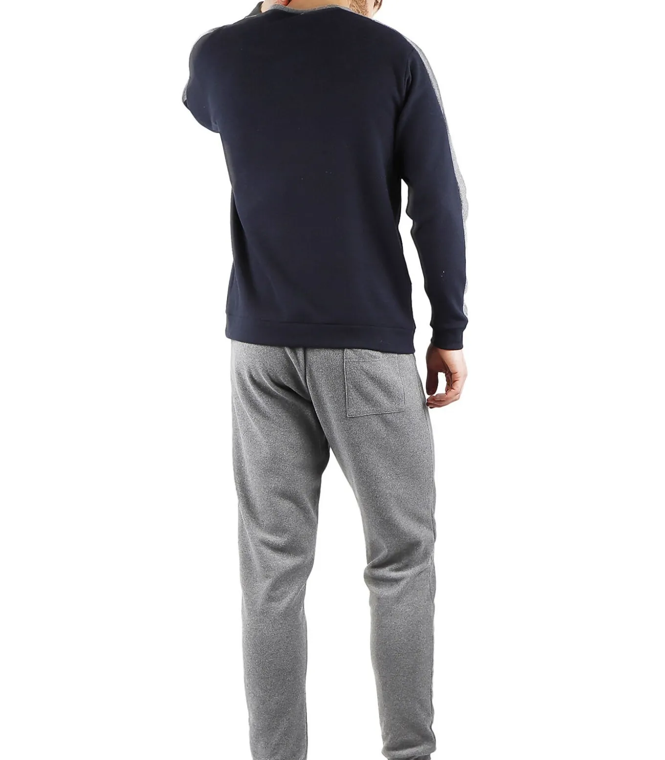 Pyjama loungewear broek en top met lange mouwen Solid