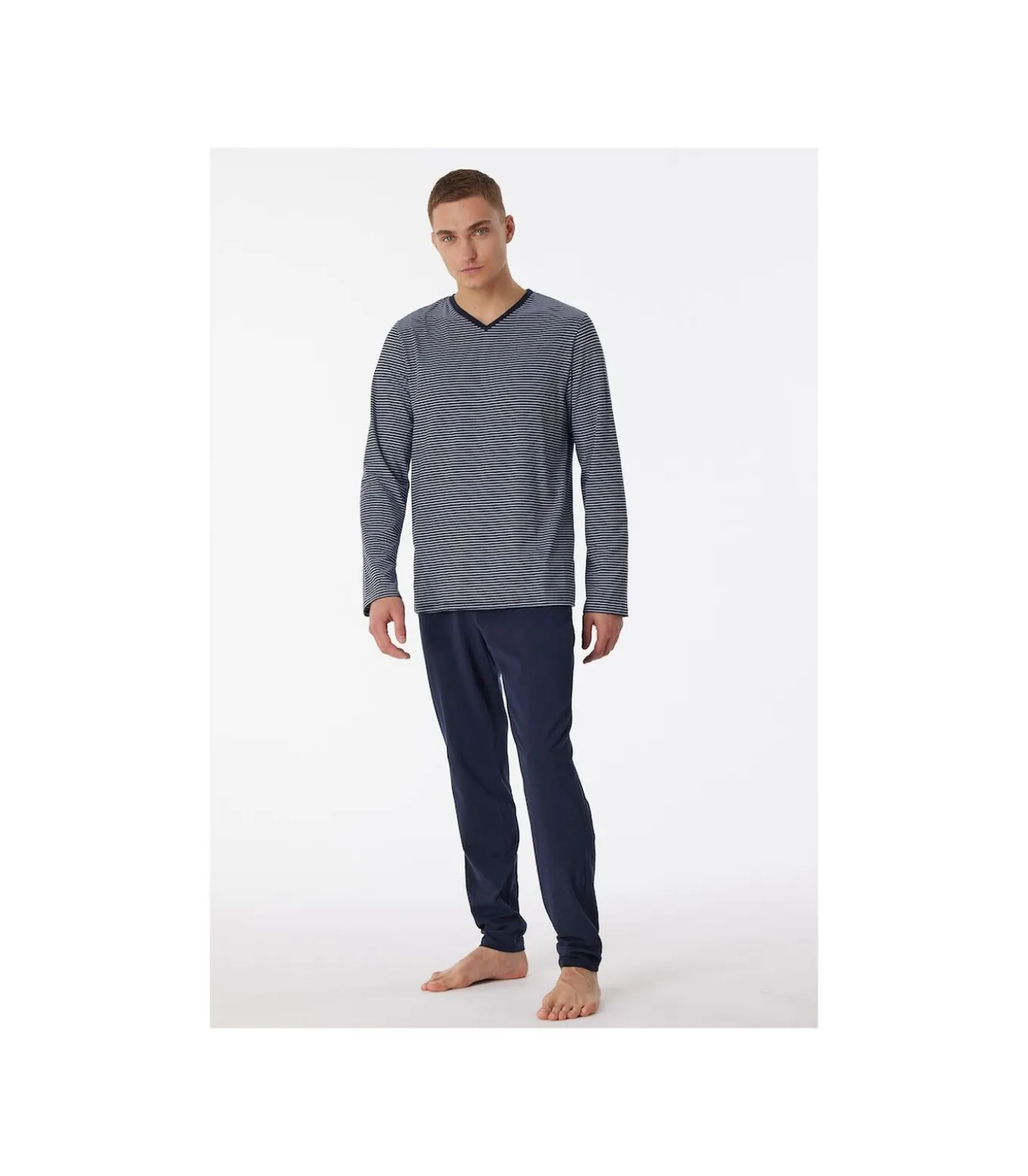 Pyjama Streep Blauw