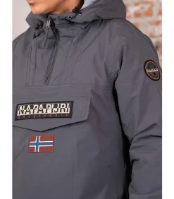 Rainforest winter - dark grey solid