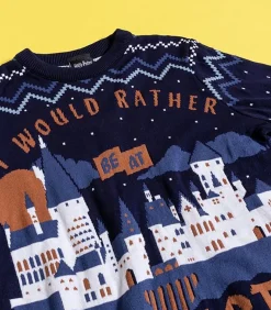 RATHER BE AT HOGWARTS - Trui - Marineblauw