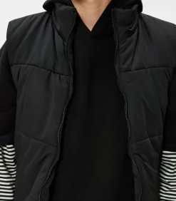 Rechte kraag Puffer Weste Anorak