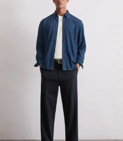 Regular denim overhemd