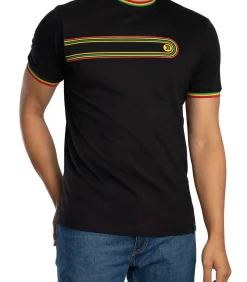 Retro Print Ringer T-Shirt