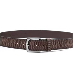 Riem Structuur Leer Bruin