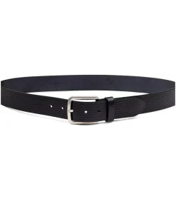 Riem Structuur Leer Navy