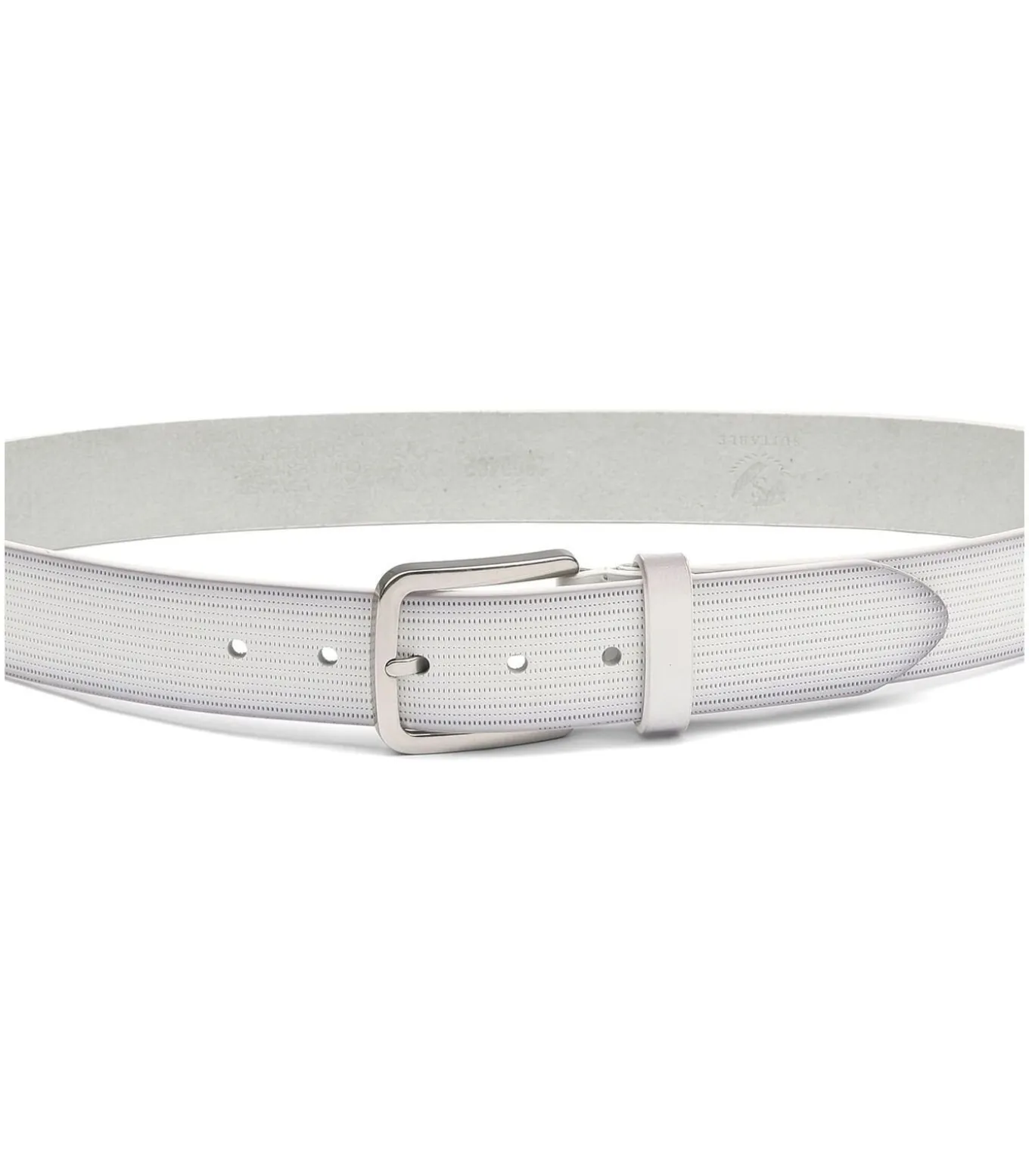 Riem Structuur Leer Wit
