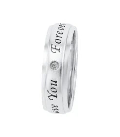 Ring für Damen und Herren, Unisex, 925 Sterling Silber, Zirkonia synth.
