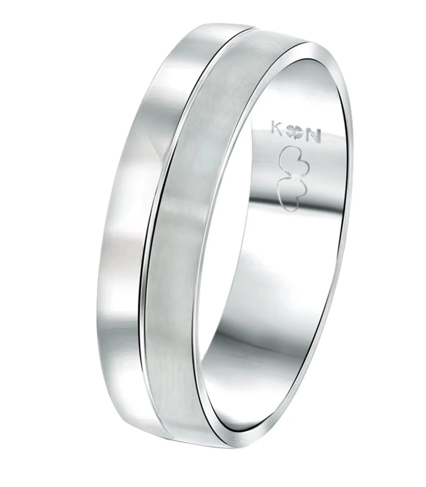 Ring 'Rome' Staal - zilverkleurig