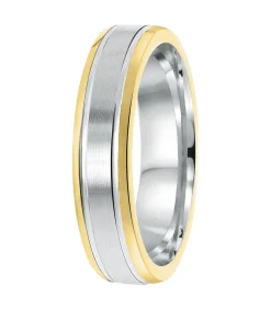 Ring 'Sofia' Zilver - zilverkleurig-goudkleurig