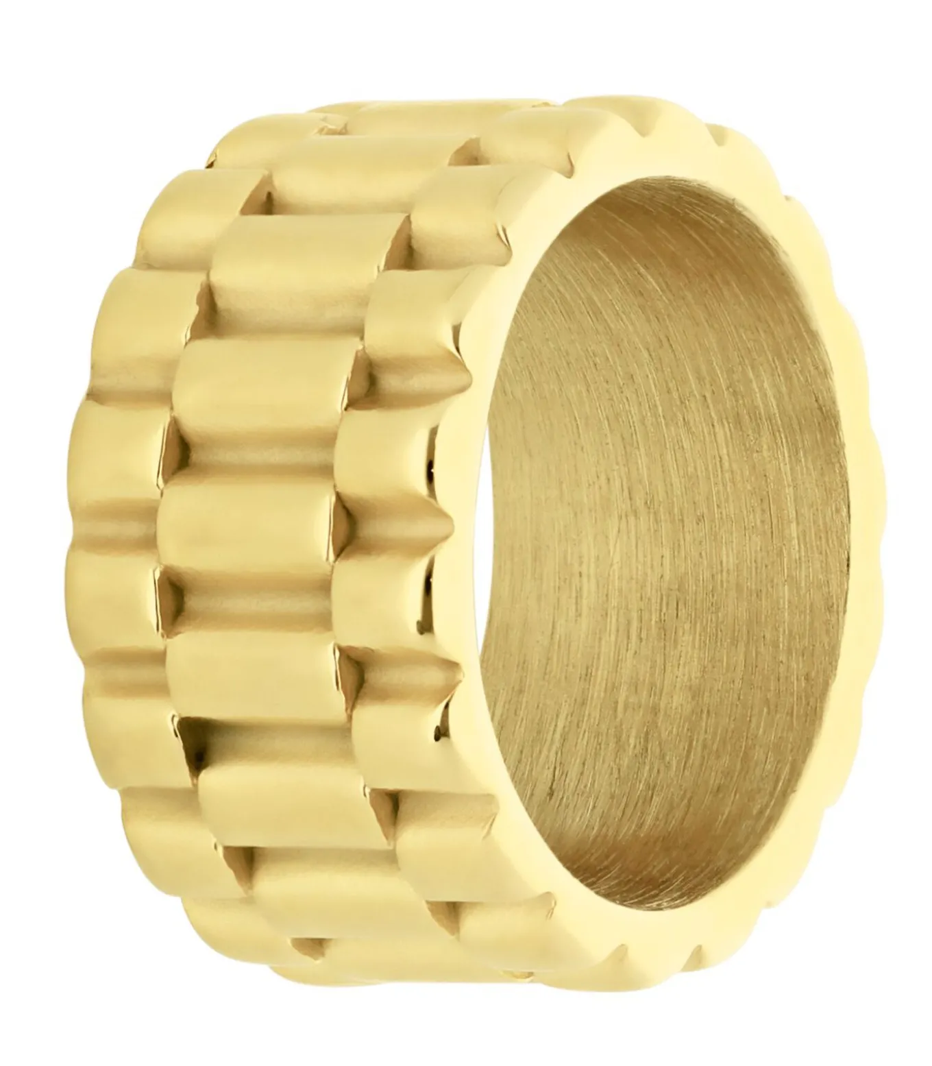 Ring Staal - goudkleurig