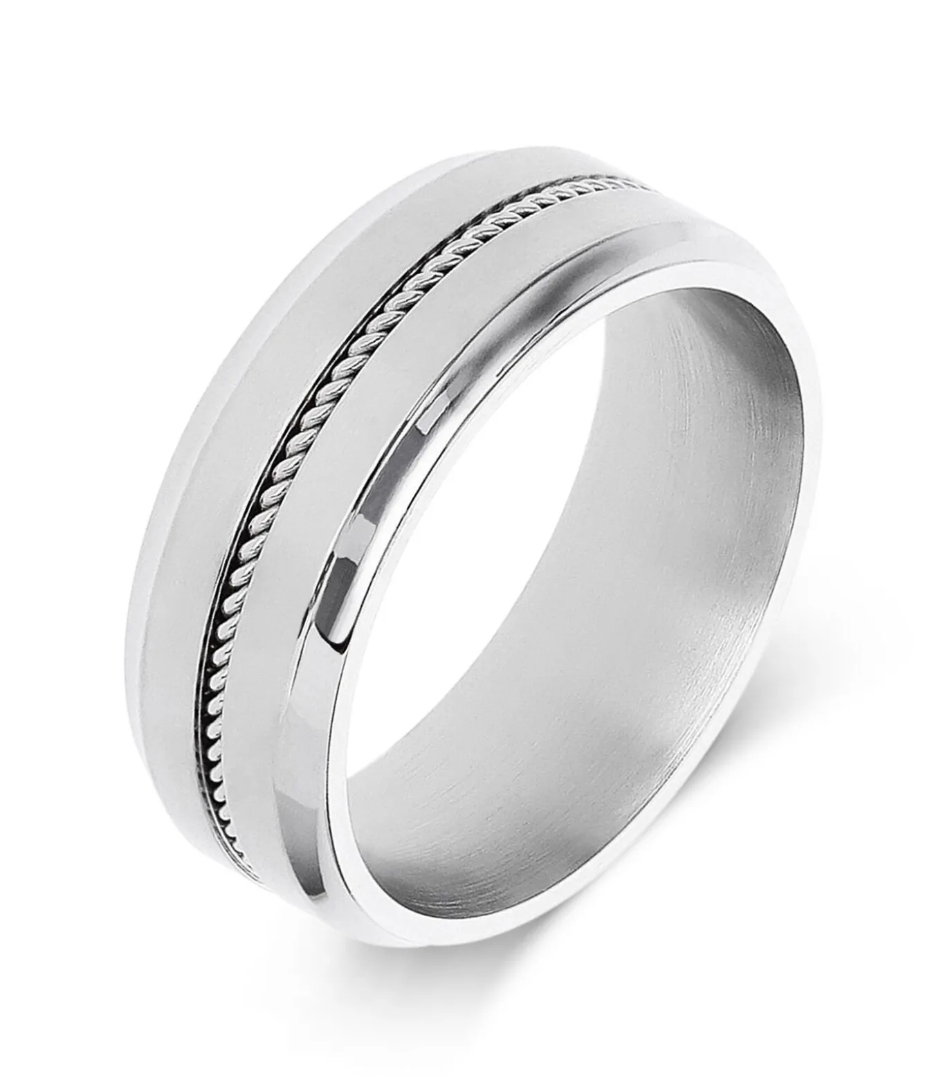 Ring Staal - zilverkleurig