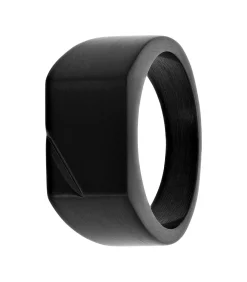 Ring Staal - zwart