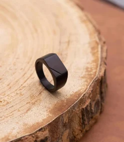 Ring Staal - zwart