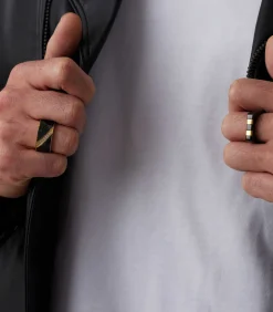 Ring Staal - zwart
