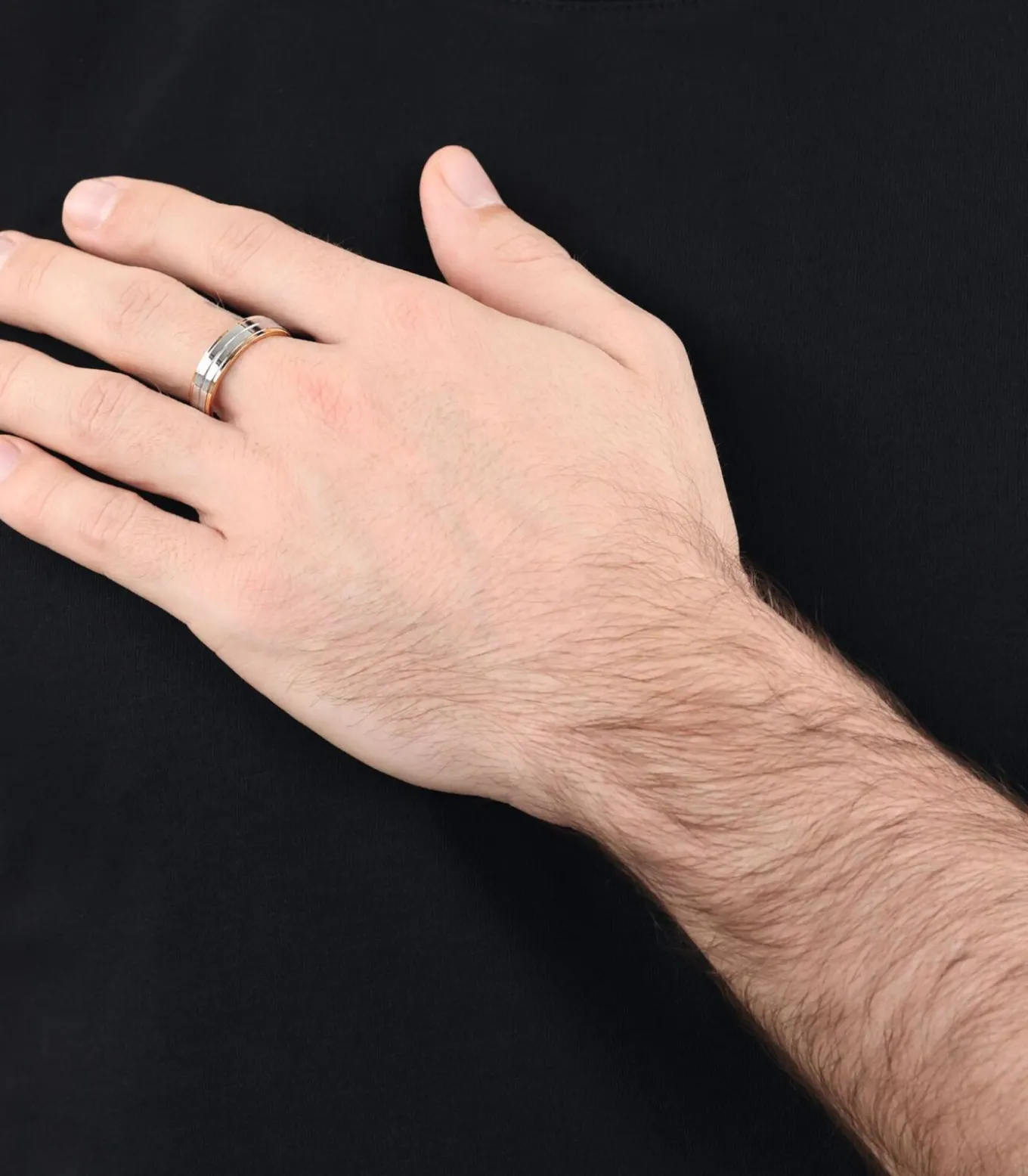 Ring voor mannen, roestvrij staal