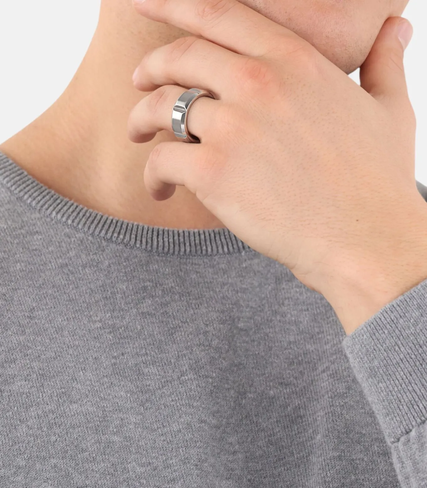 Ring voor mannen, roestvrij staal